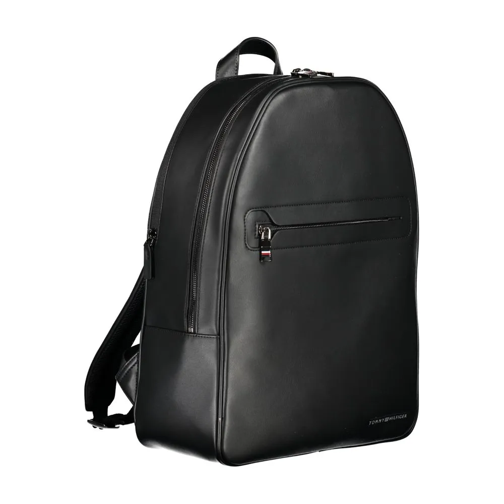 Tommy Hilfiger Men's Black Polyester Backpack