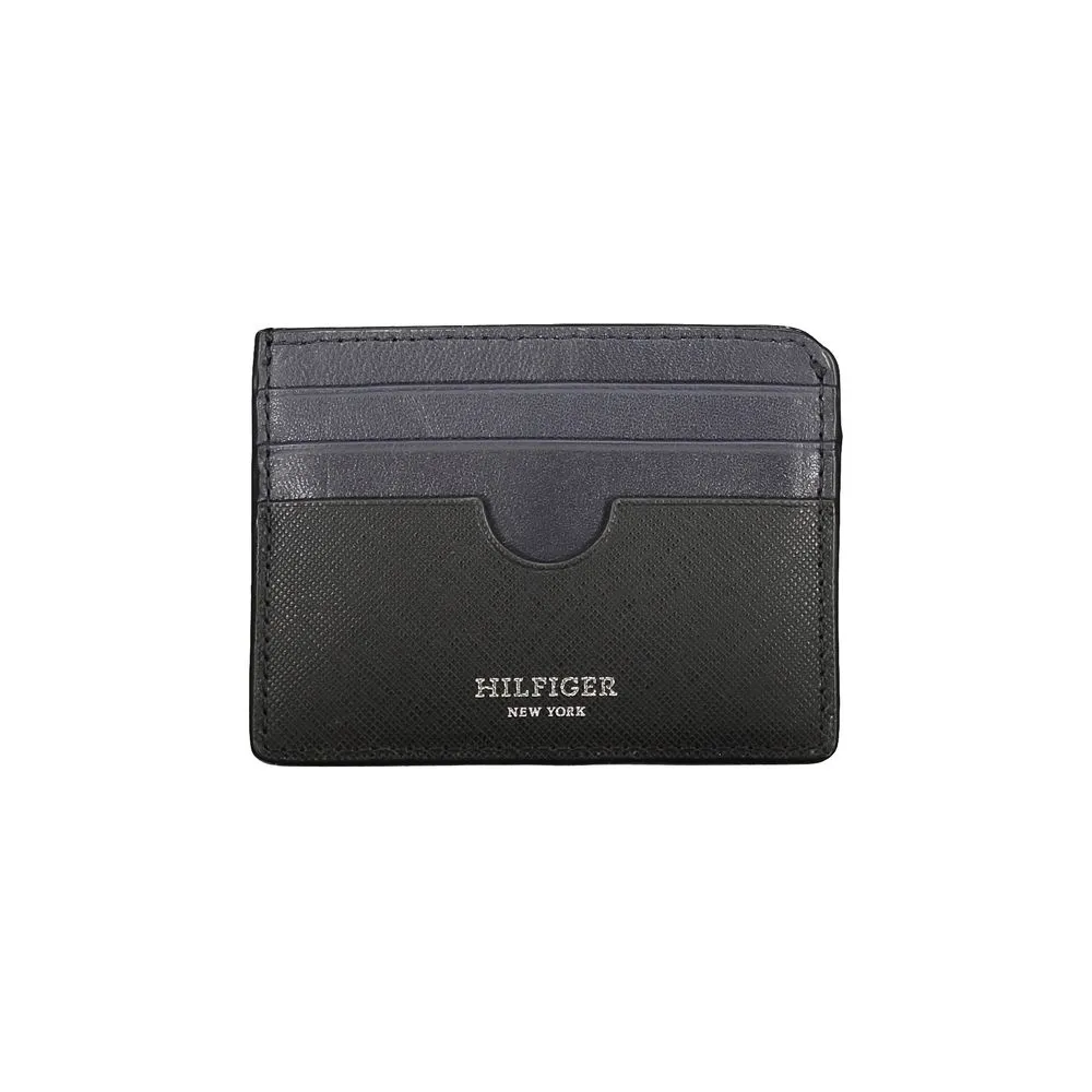 Tommy Hilfiger Men's Black Leather Wallet