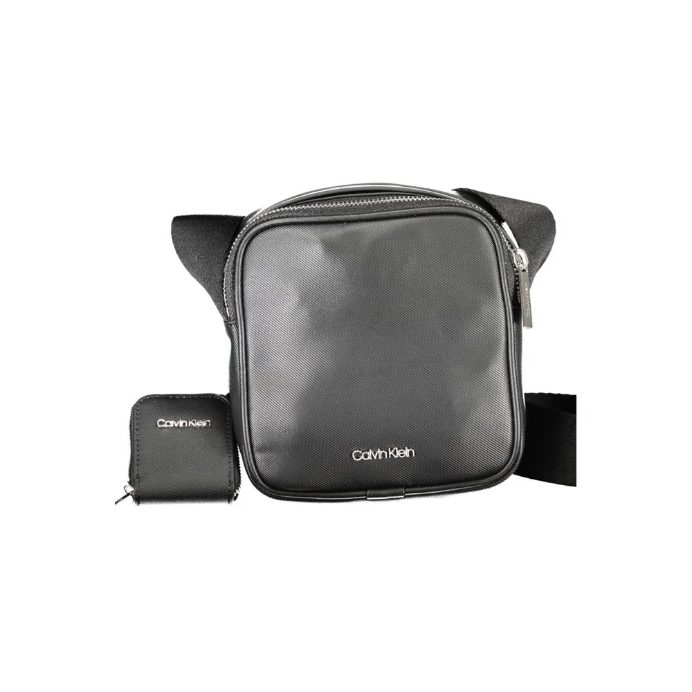 Calvin Klein Men's Black Polyester Shoulder Bag