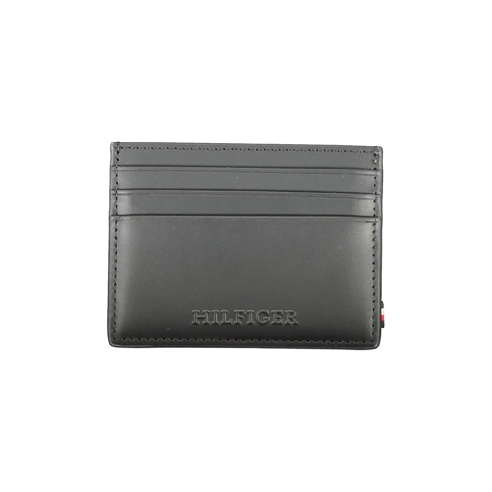 Tommy Hilfiger Men's Black Leather Wallet