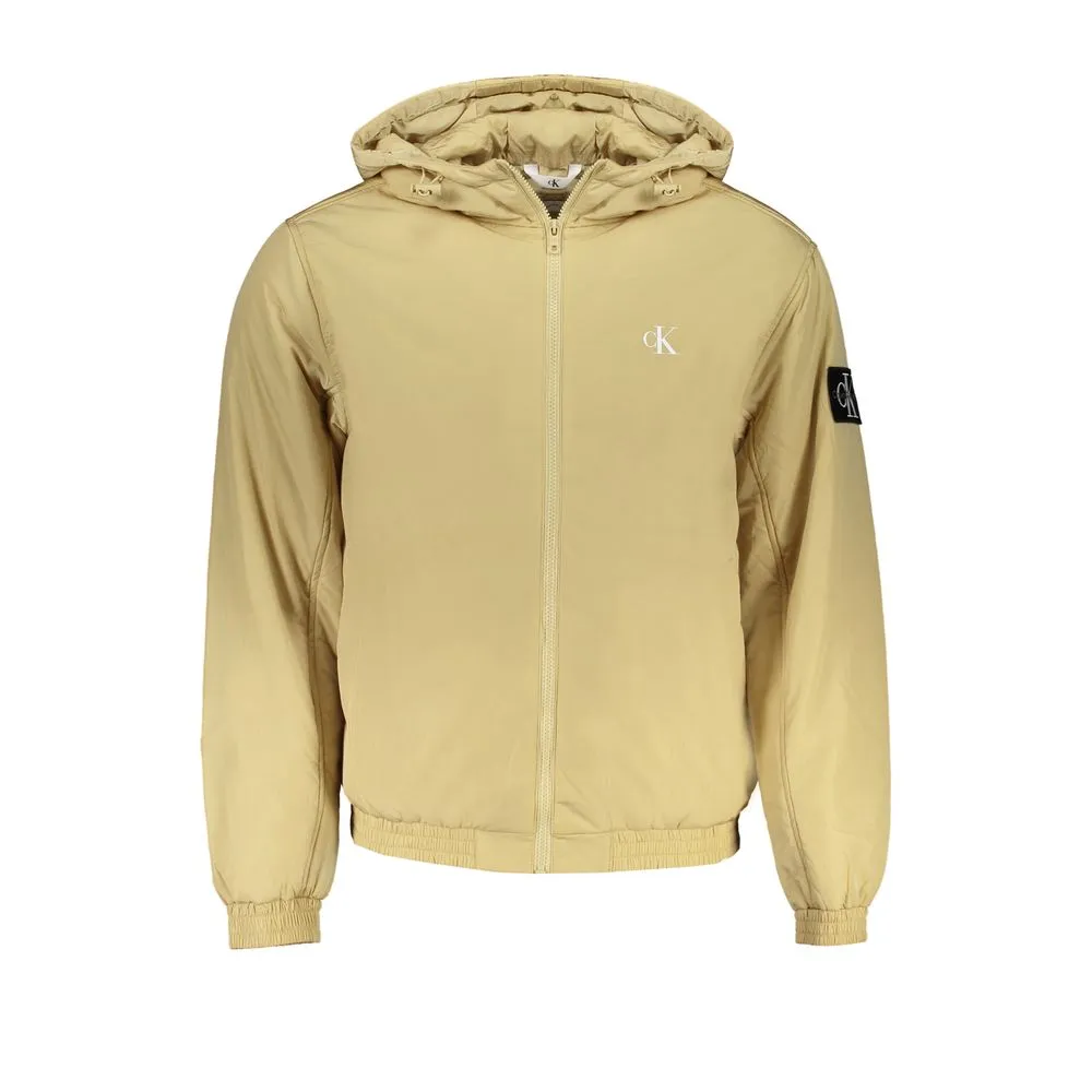 Calvin Klein Men's Beige Polyester Jacket