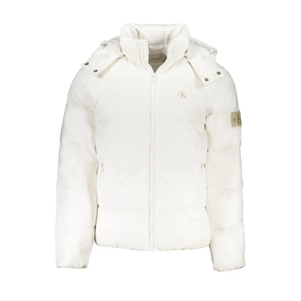 Calvin Klein Men's White Polyamide Jacket