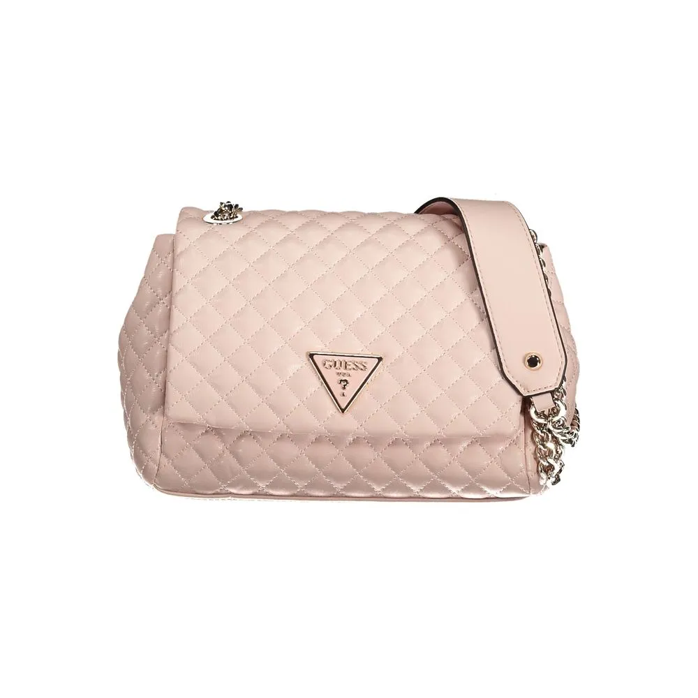 Guess Jeans Women's Pink Polyethylene Handbag