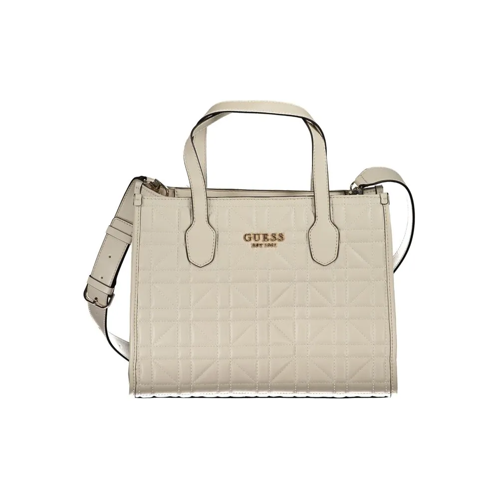 Guess Jeans Women's Beige Polyethylene Handbag