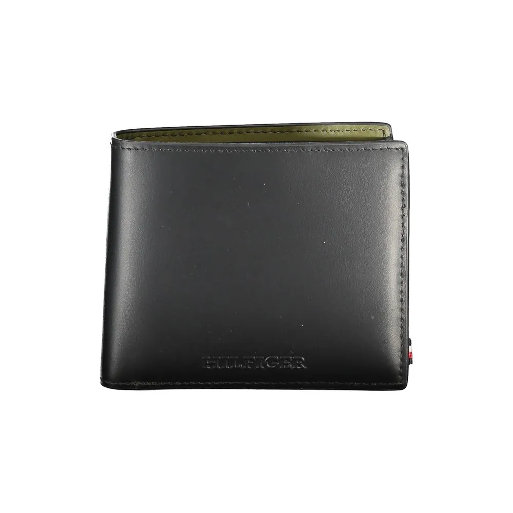 Tommy Hilfiger Men's Black Leather Wallet