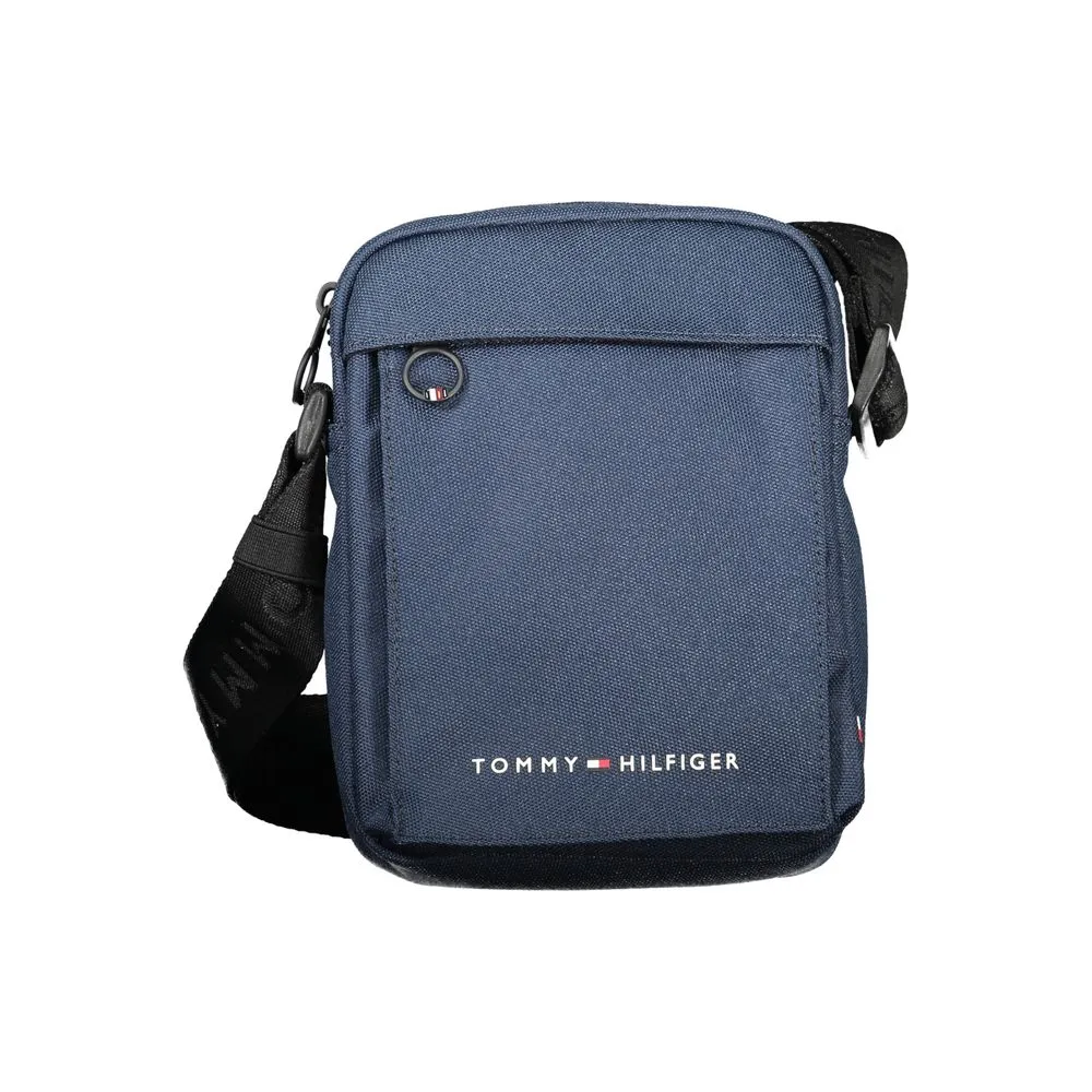 Tommy Hilfiger Men's Blue Polyester Shoulder Bag
