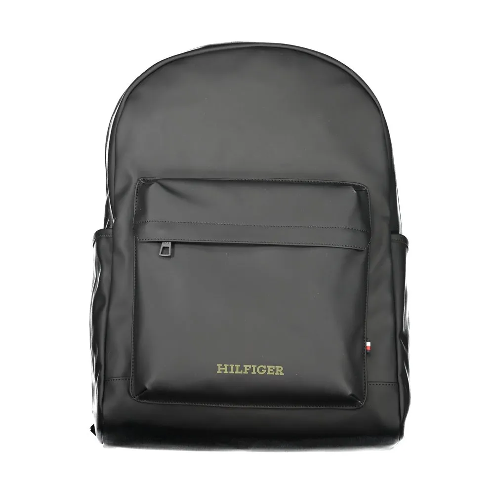 Tommy Hilfiger Men's Black Polyester Backpack