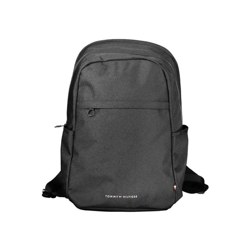 Tommy Hilfiger Men's Black Polyester Backpack