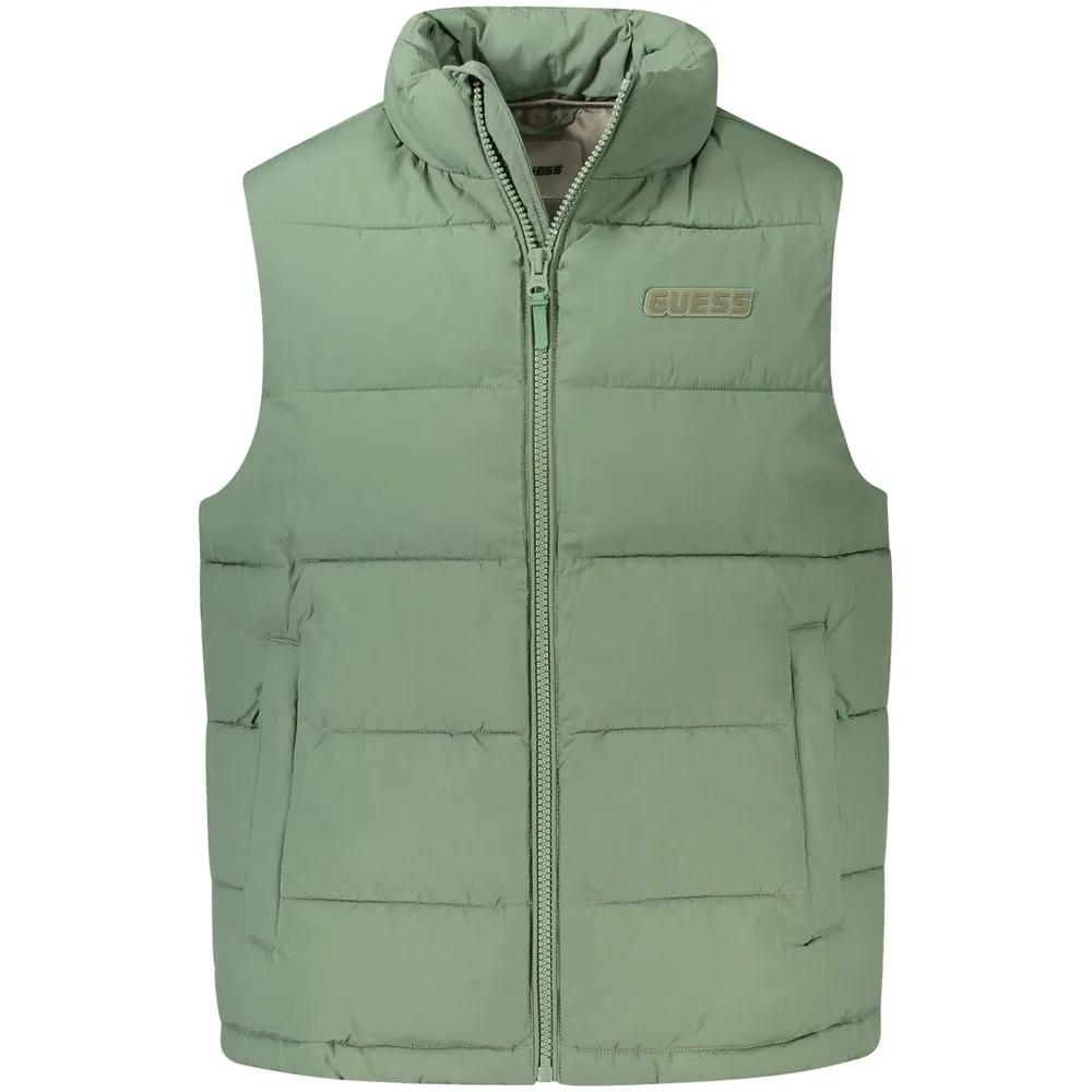 Guess Jeans Green Polyamide Men Jacket