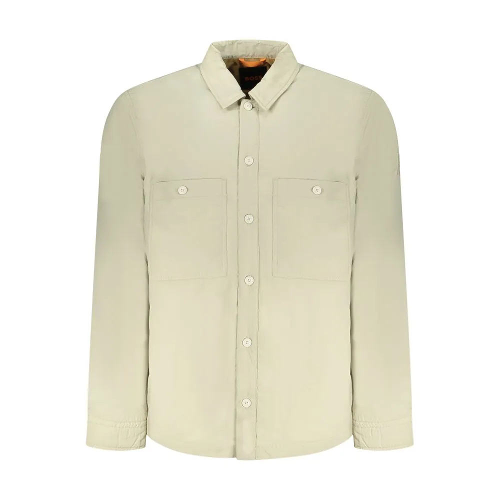 Hugo Boss Beige Polyamide Men Jacket