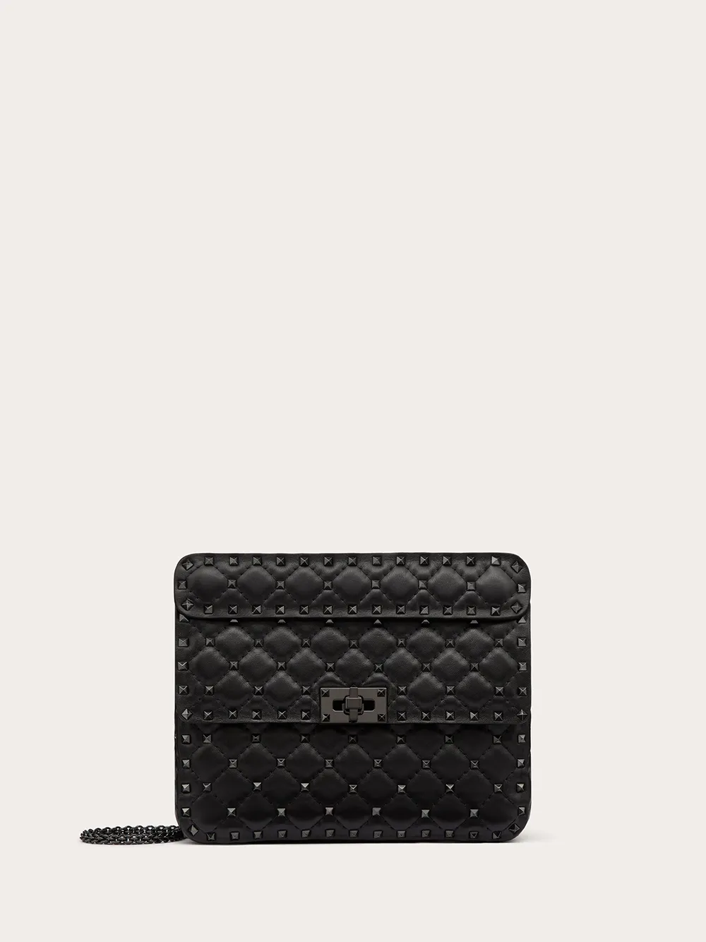 Valentino Garavani Women's Black Nappa Leather Medium Rockstudt Spike Bag