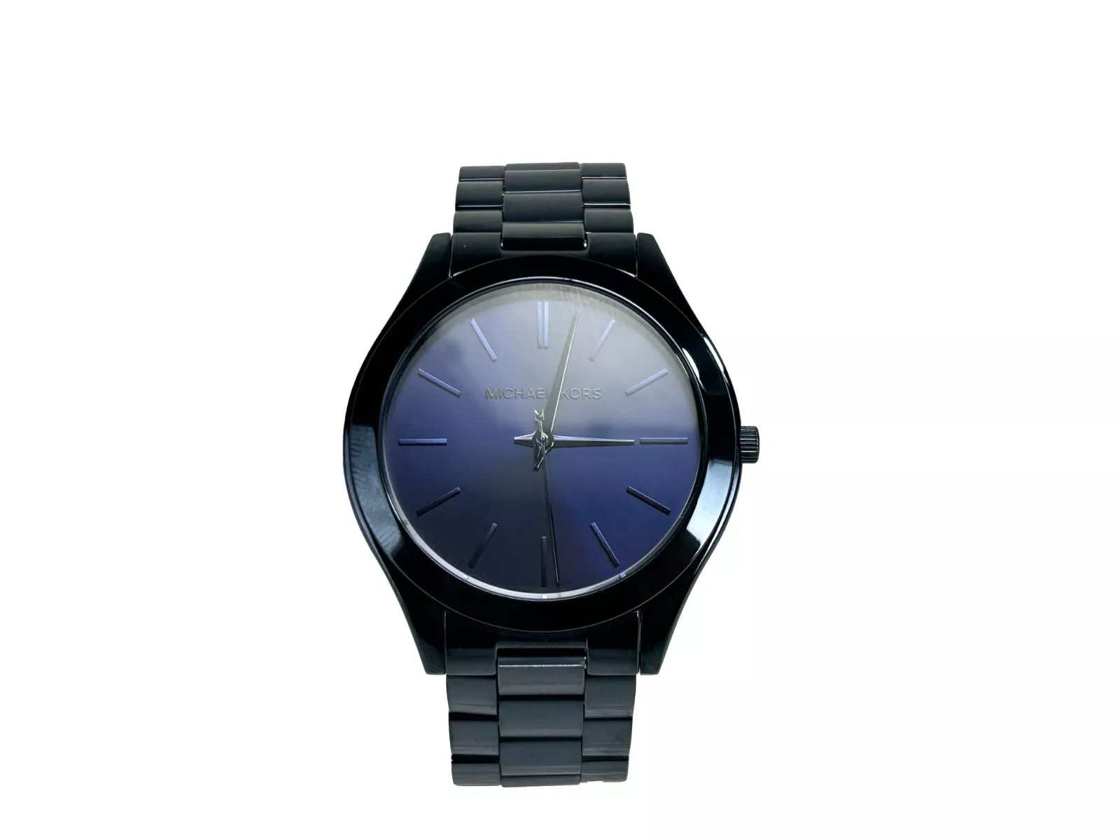 Michael Kors Unisex Slim Runway Stainless Steel Watch MK3419 Blue