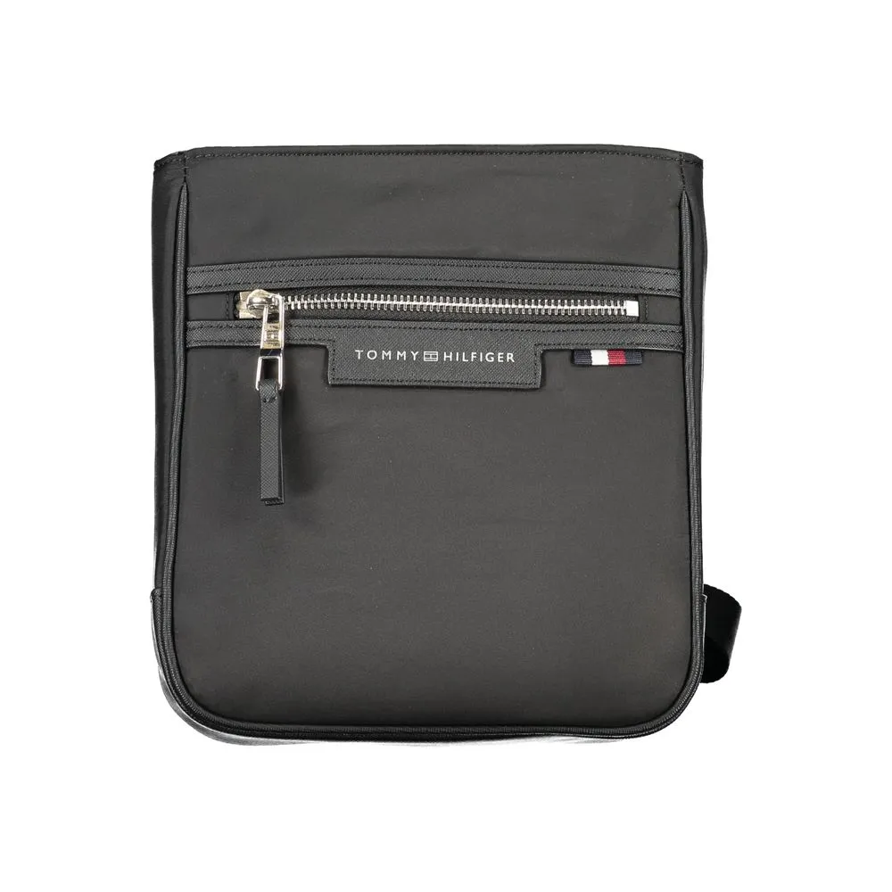 Tommy Hilfiger Men's Black Polyester Shoulder Bag