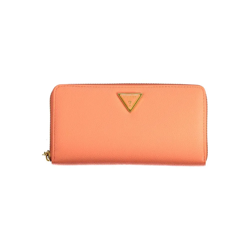 Guess Jeans Women's Orange Polyethylene Wallet