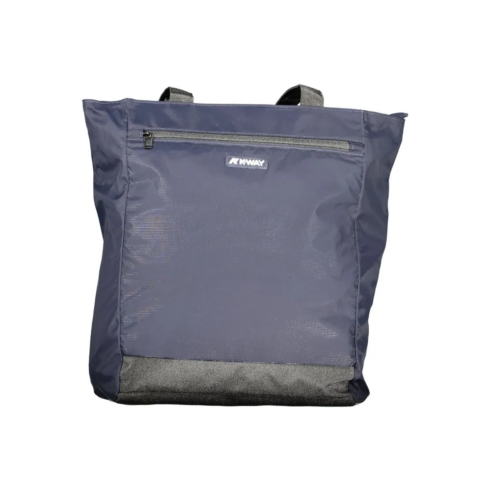 K-WAY Women's Blue Polyester Handbag