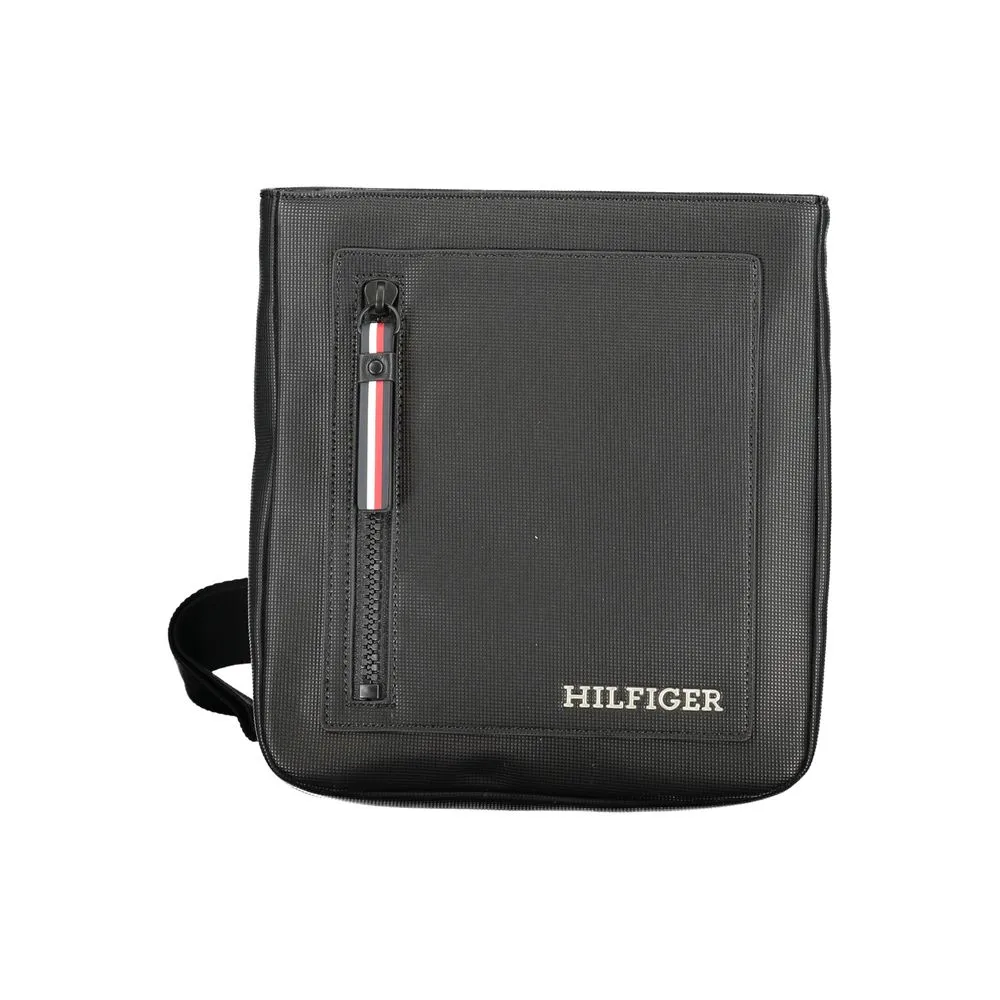 Tommy Hilfiger Men's Black Polyethylene Shoulder Bag