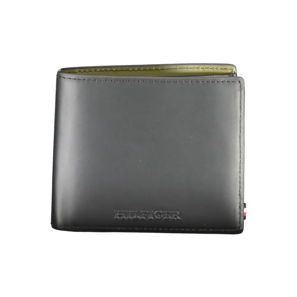 Tommy Hilfiger Men's Black Leather Wallet