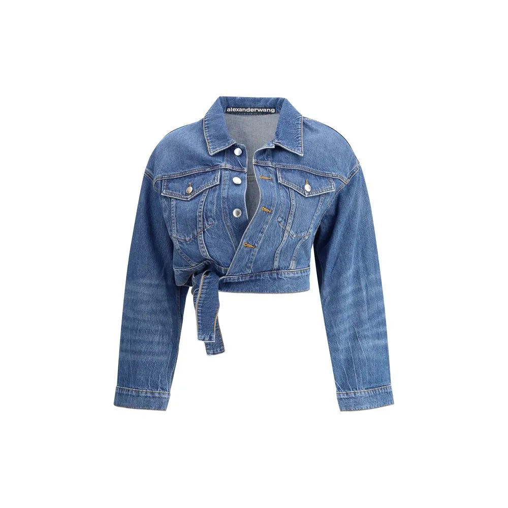 Alexander Wang Women's Cropped Denim Jacket