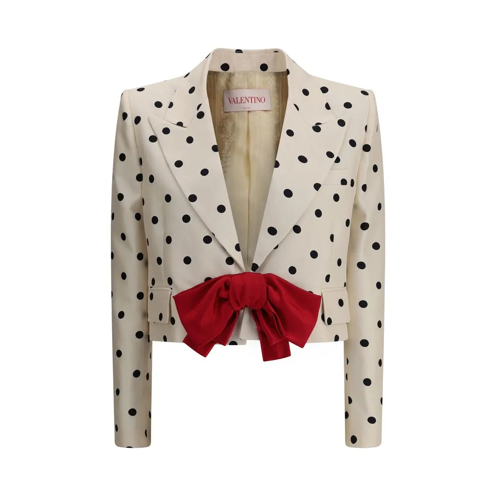 Valentino Women's Polka dot shantung Blazer