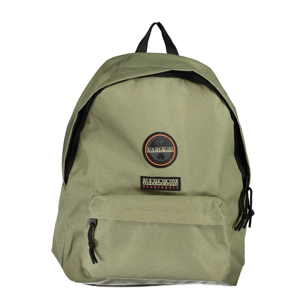 Napapijri Men's Eco-Conscious Green Backpack with Sleek Design