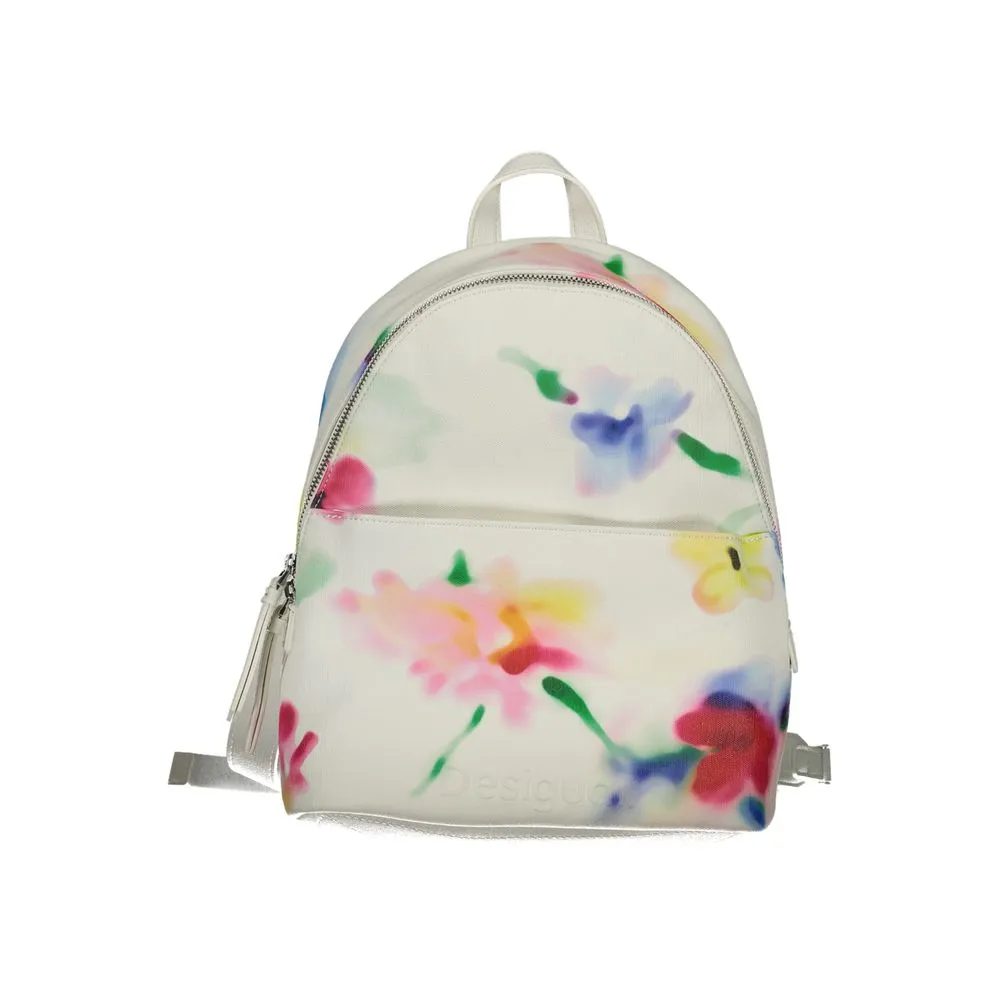 Desigual Women's White Polyester Backpack