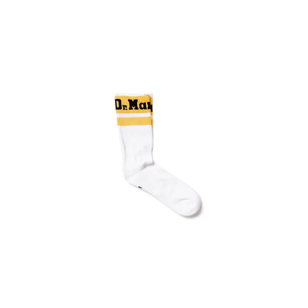 Dr. Martens Men's White Cotton Sock