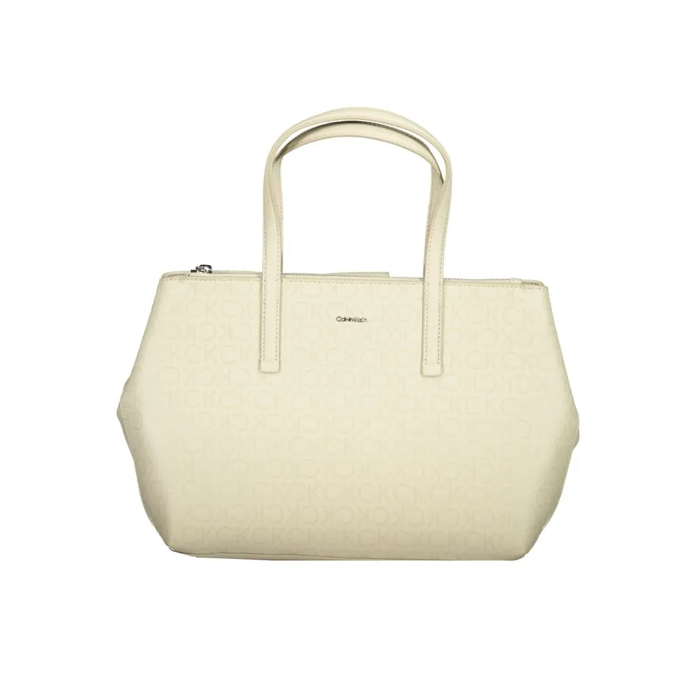 Calvin Klein Women's Beige Polyester Handbag