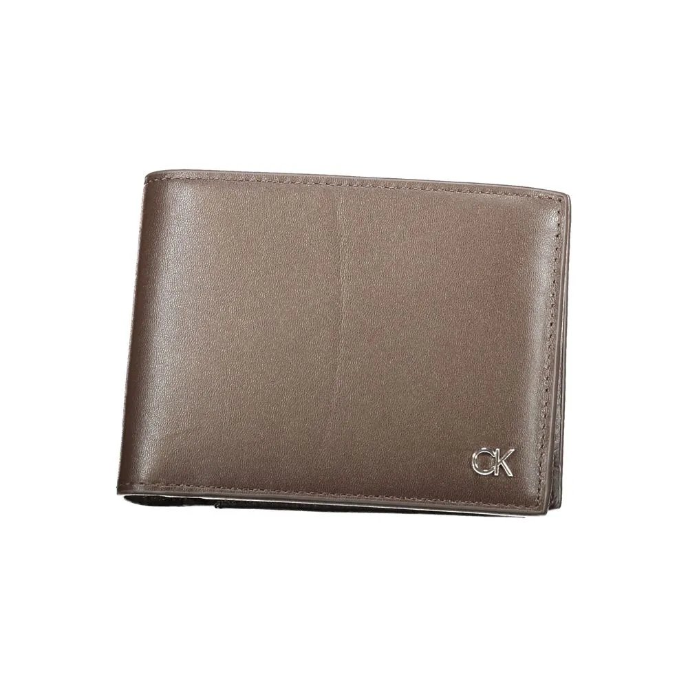 Calvin Klein Men's Brown Leather Wallet