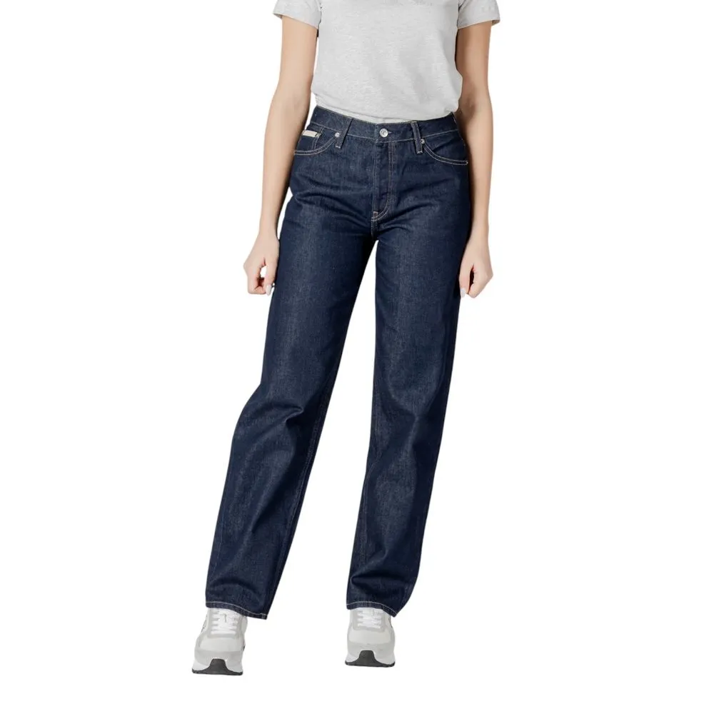 Calvin Klein Jeans Women's Blue Cotton Jeans & Pant