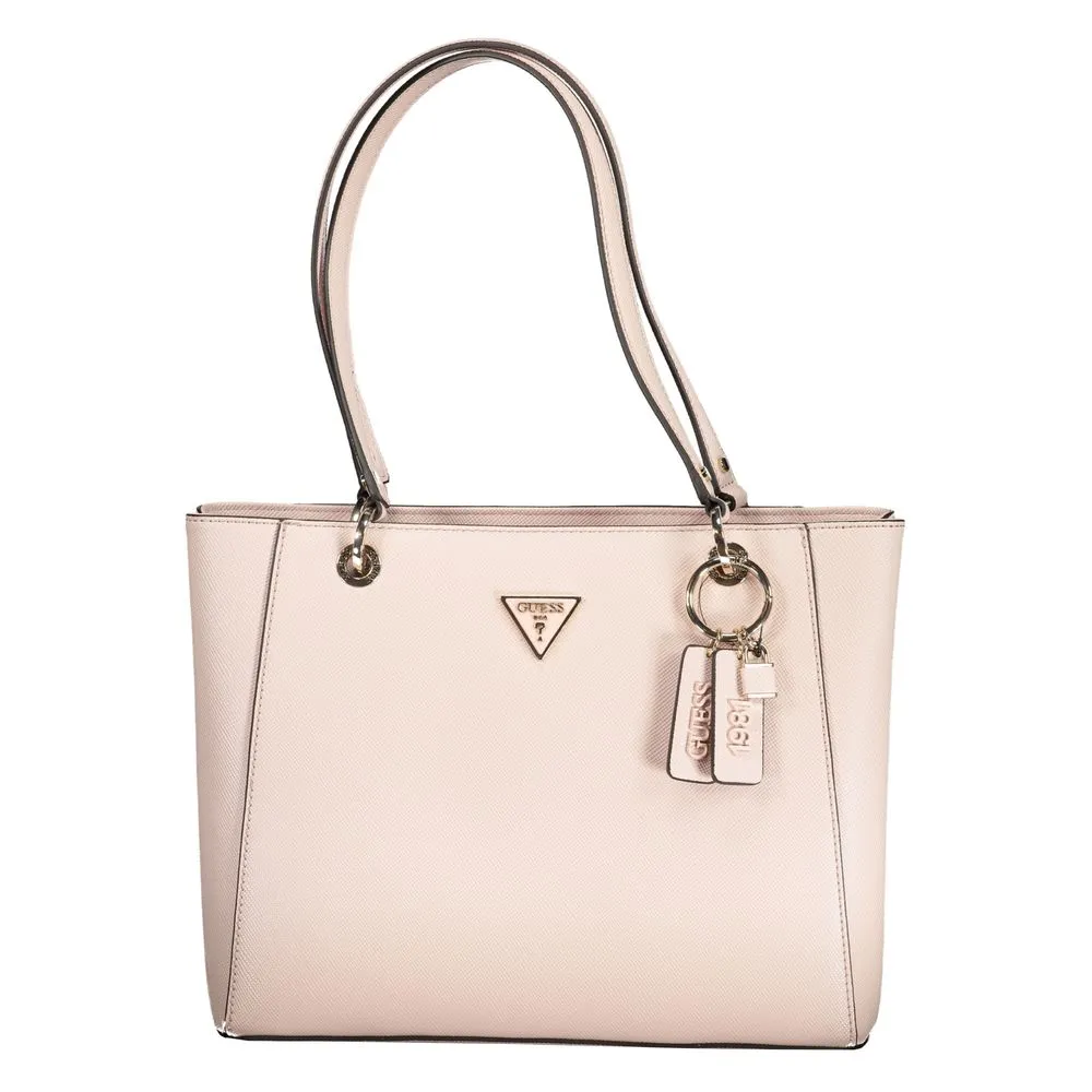 Guess Jeans Women's Pink Polyethylene Handbag