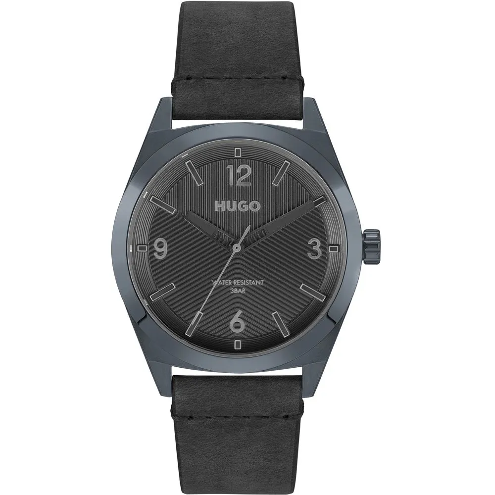 Hugo Boss Men's Black Leather Watch