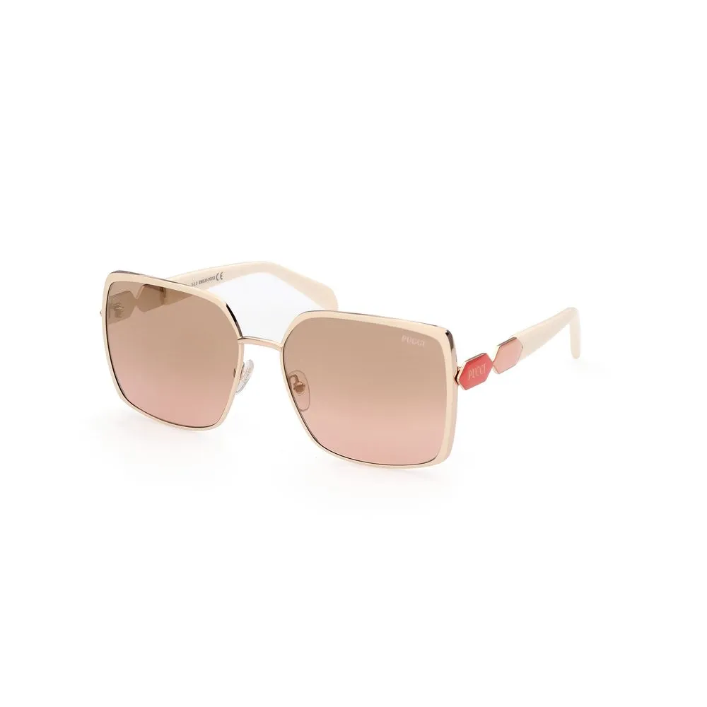 Emilio Pucci Women's White Metal Sunglasses