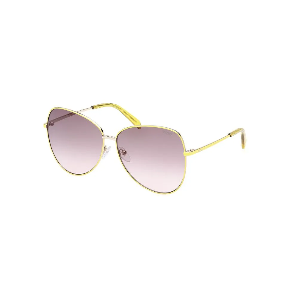 Emilio Pucci Women's Yellow Metal Sunglasses