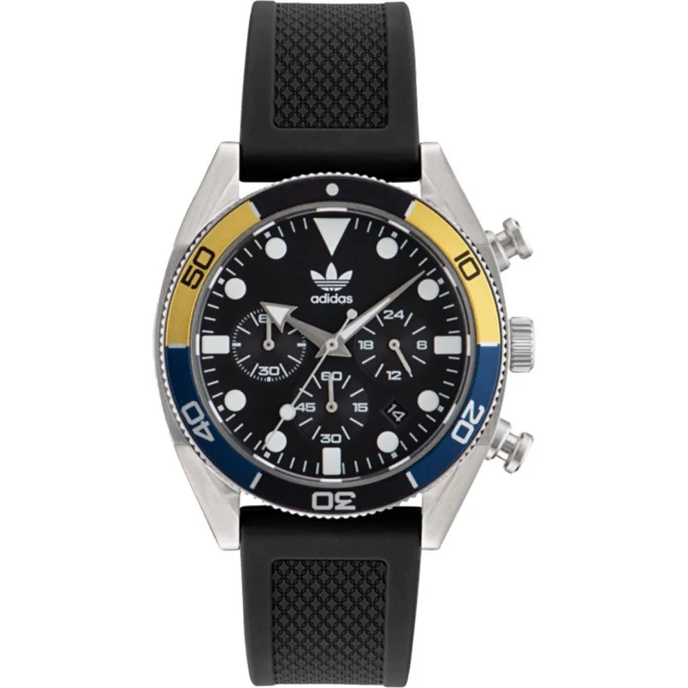 Adidas Men's Black Silicone Watch