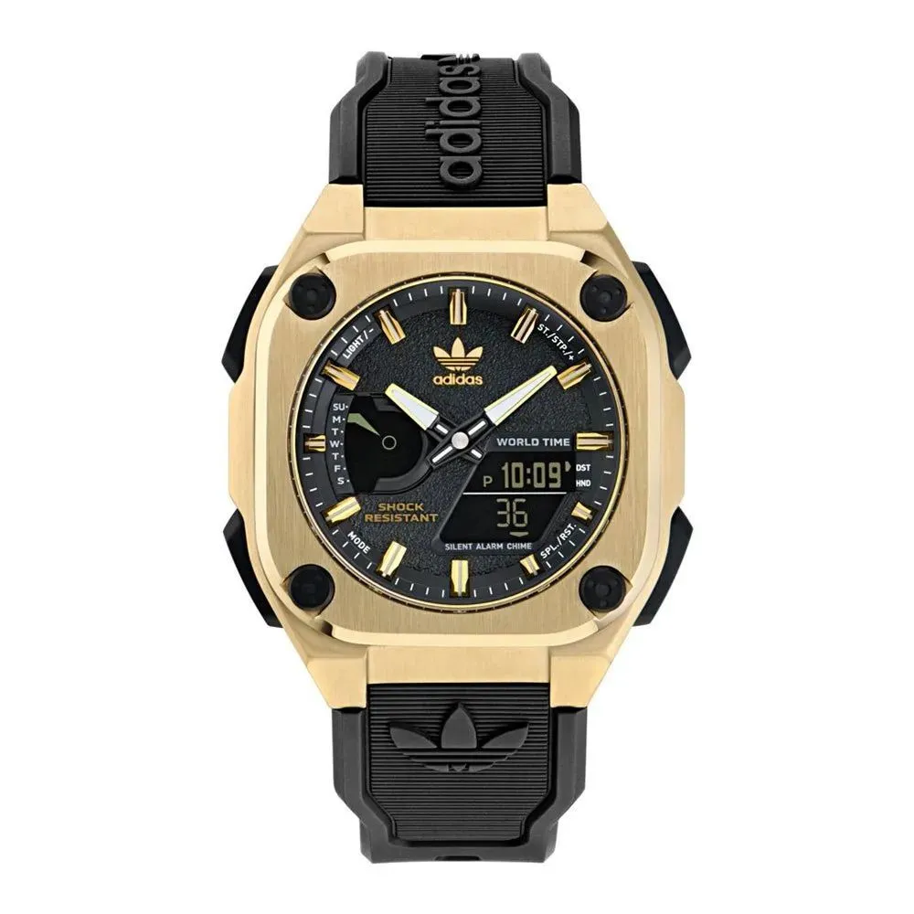 Adidas Men's Black Silicone Watch