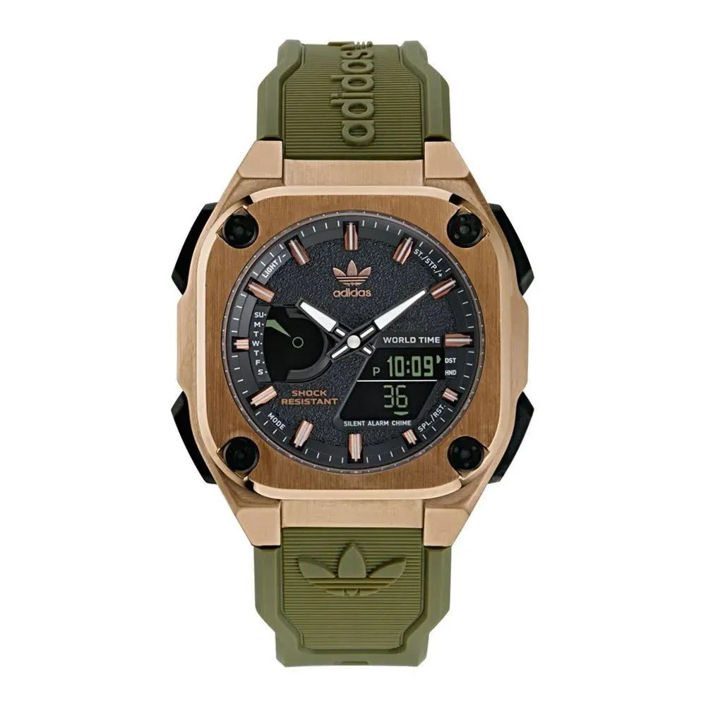 Adidas Men's Green Silicone Watch