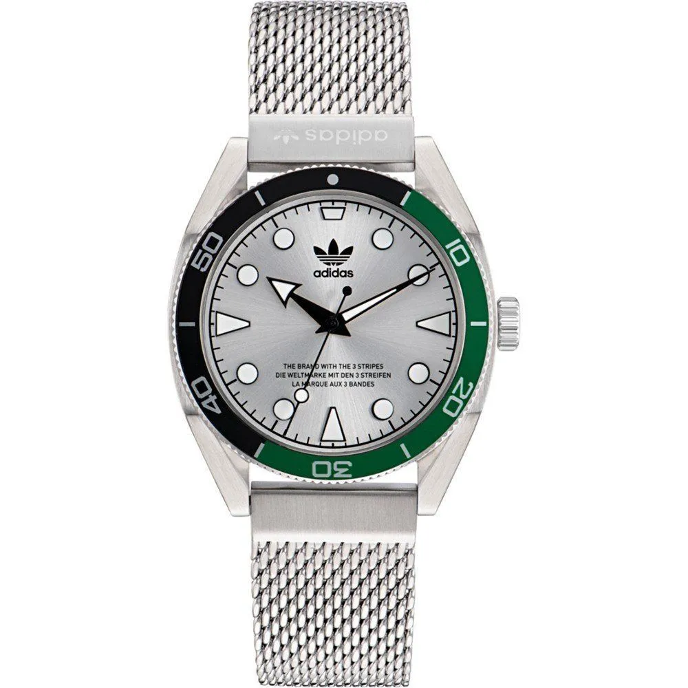 Adidas Unisex Gray Stainless Steel Stainless Steel Watch