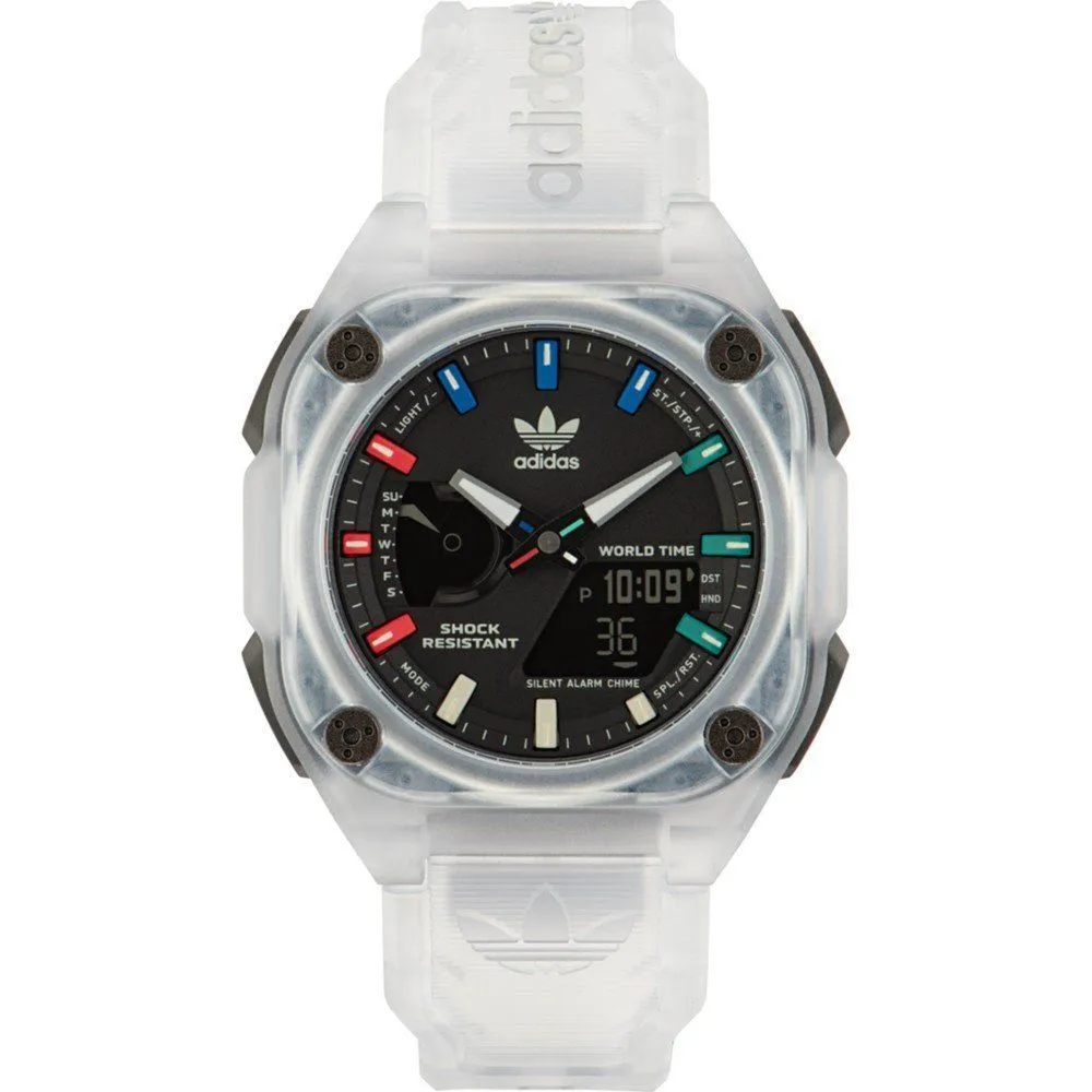 Adidas Men's Transparent Silicone Watch