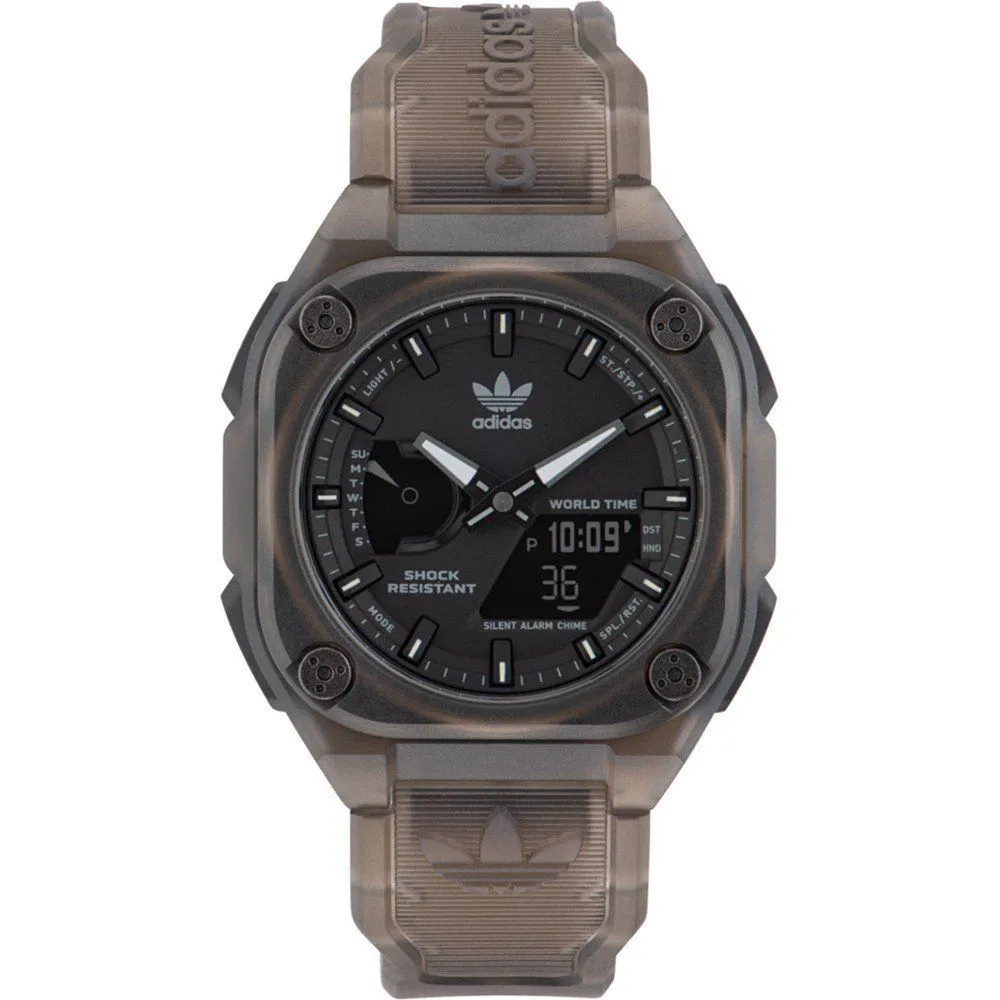 Adidas Men's Brown Silicone Watch