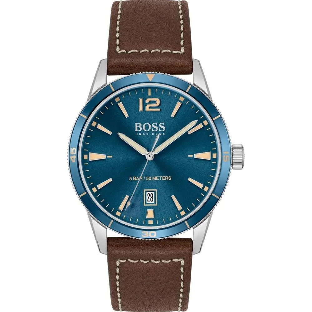 Hugo Boss Men's Brown Leather Watch