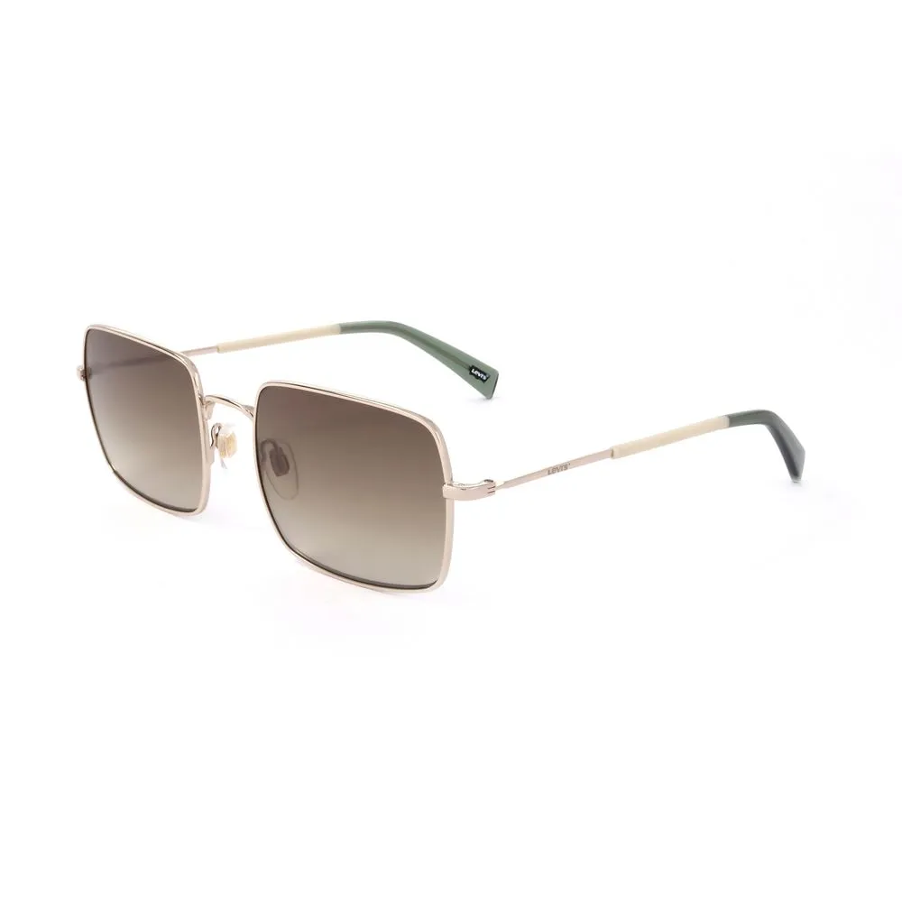 Levi's Unisex Gold Stainless Steel Sunglasses