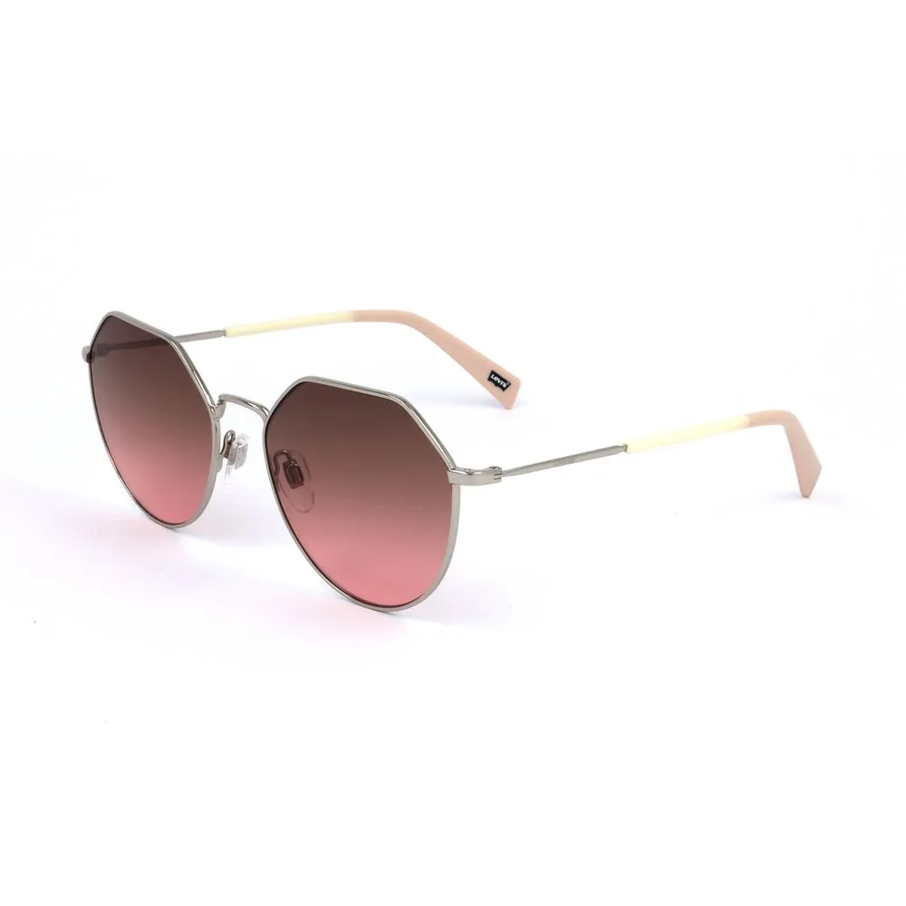 Levi's Unisex Gold Stainless Steel Sunglasses