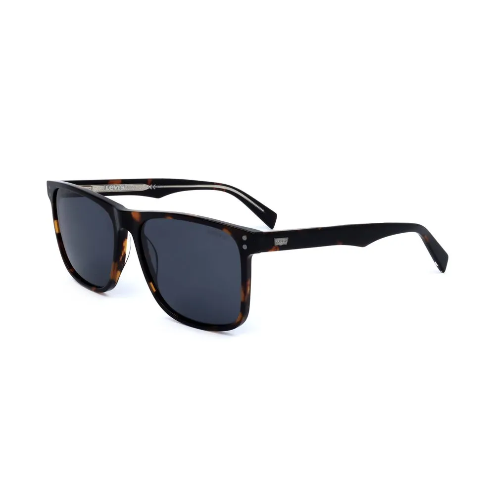 Levi's Men's Black Stainless Steel Stainless Steel Sunglasses