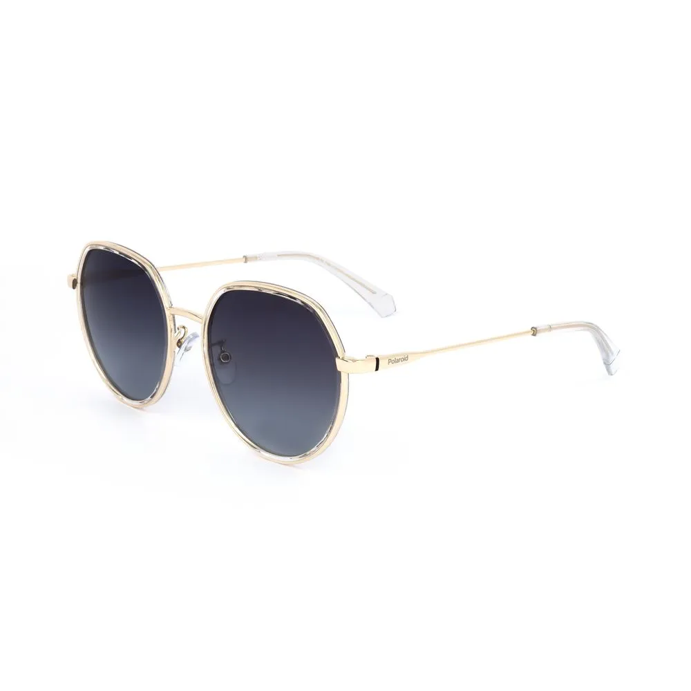 Polaroid Unisex Gold Stainless Steel Sunglasses