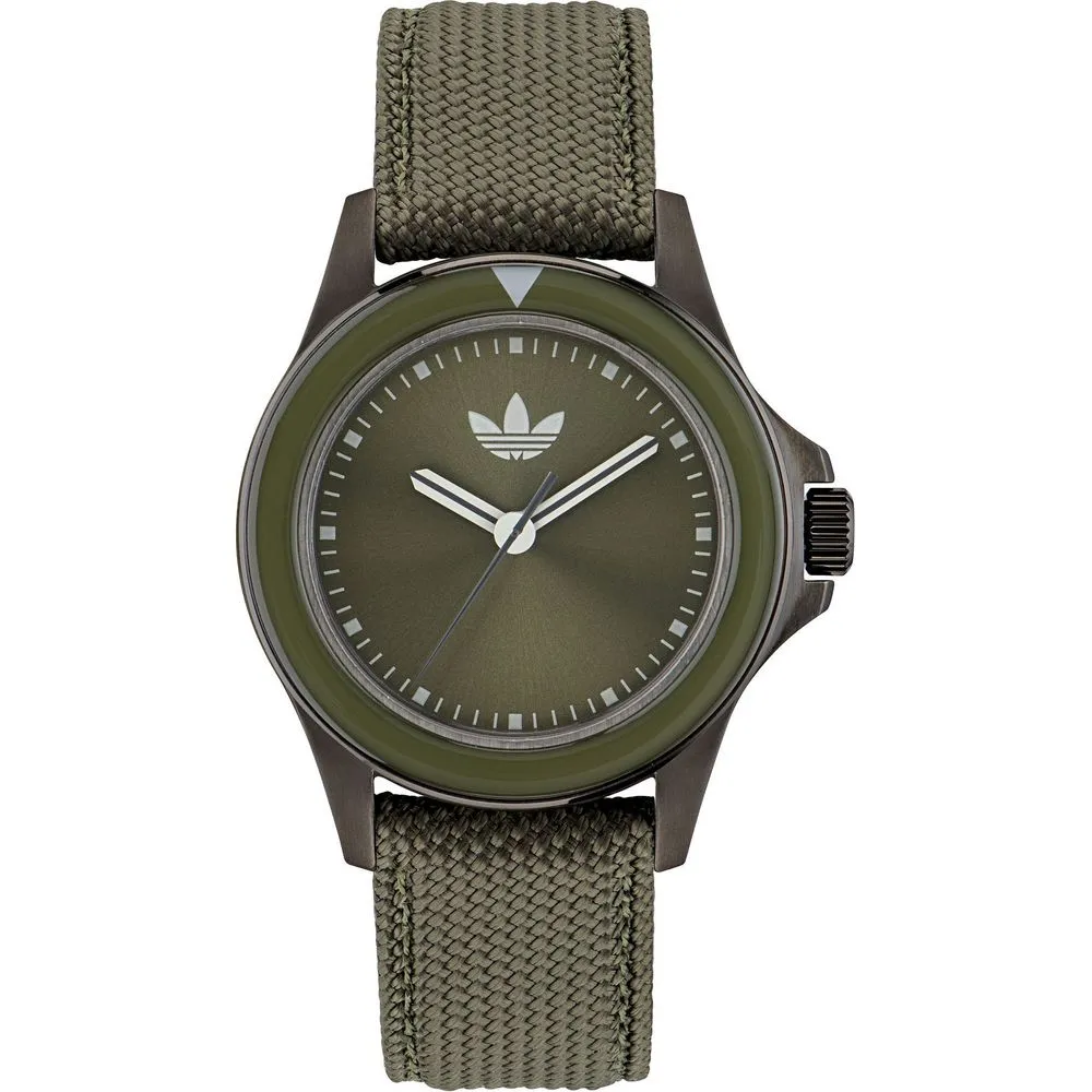 Adidas Unisex Green Fabric Watch