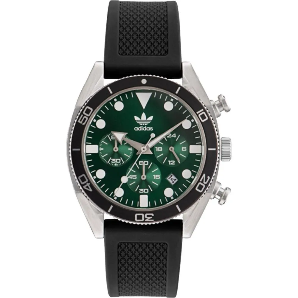 Adidas Men's Black Silicone Watch