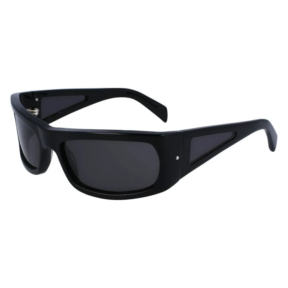 Ferragamo Unisex Black Acetate Sunglasses