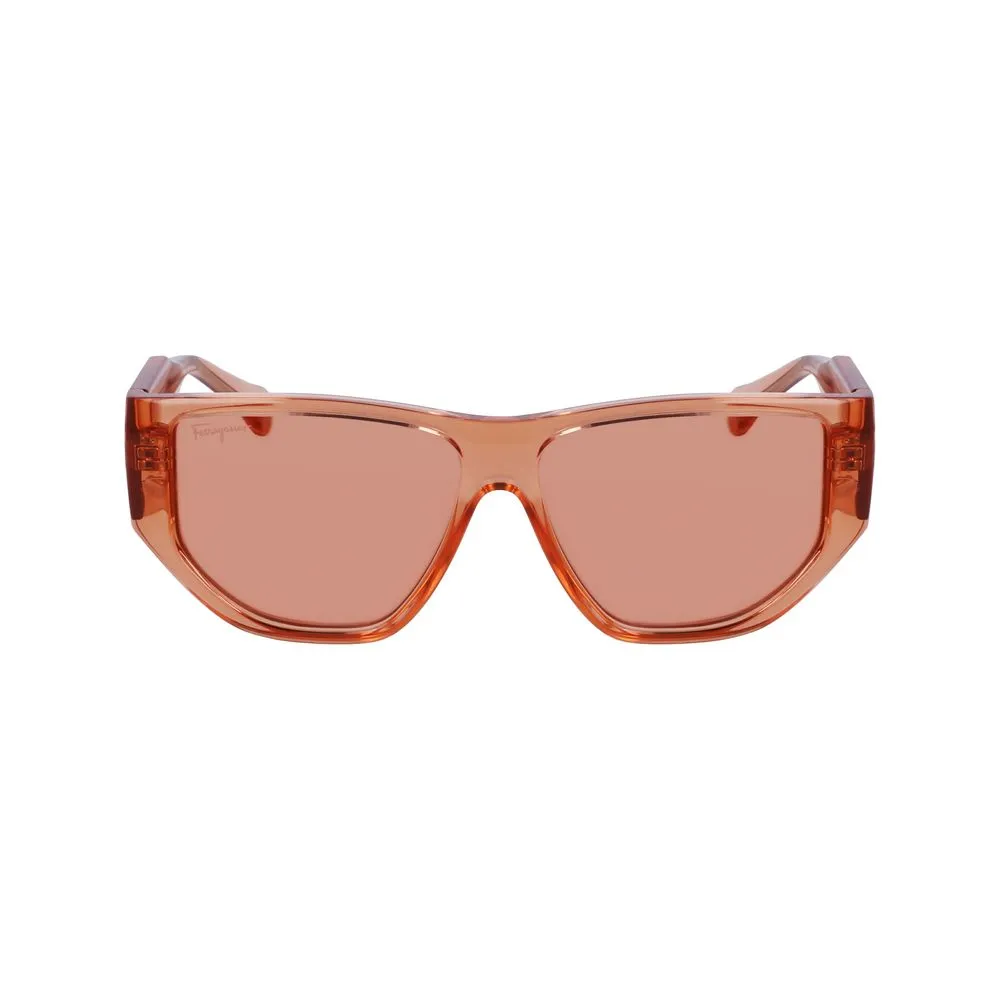 Ferragamo Unisex Orange Injected Sunglasses