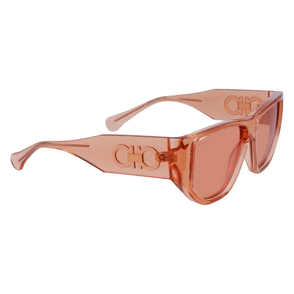 Ferragamo Unisex Orange Injected Sunglasses