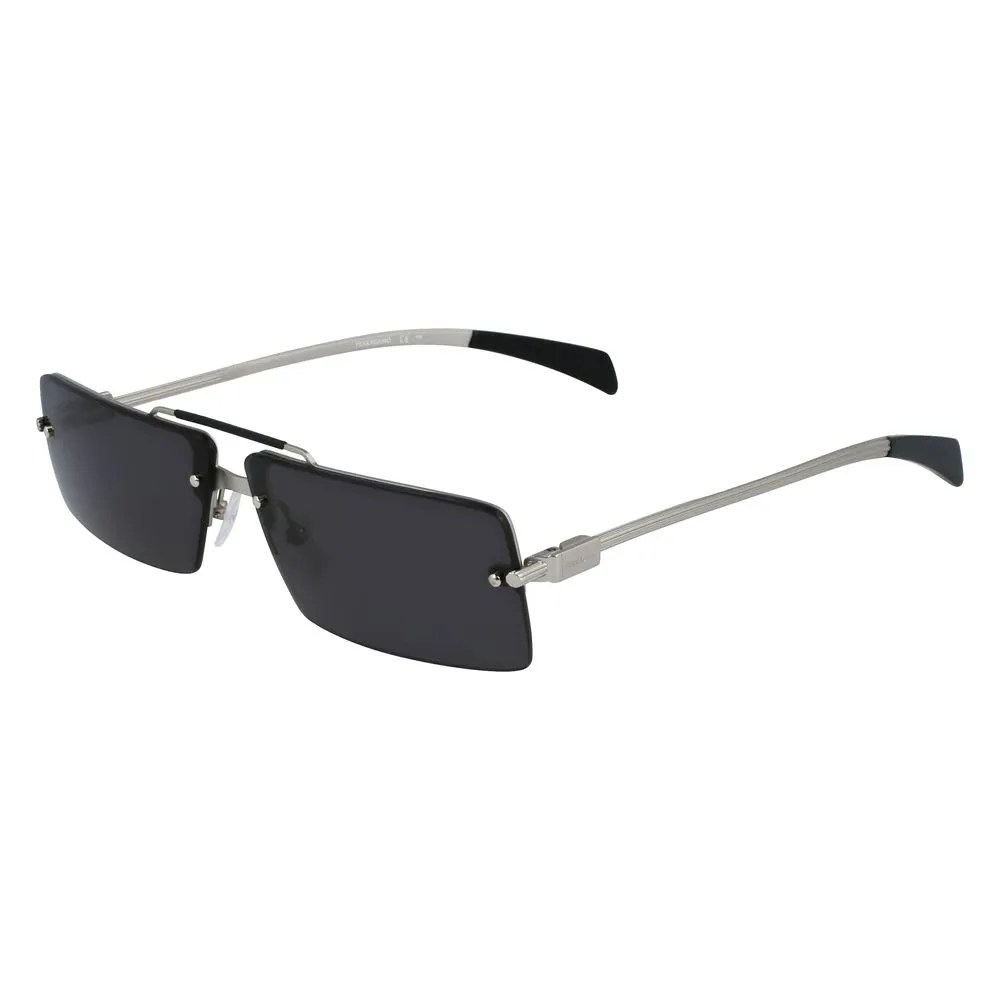 Ferragamo Unisex Gray Metal Sunglasses